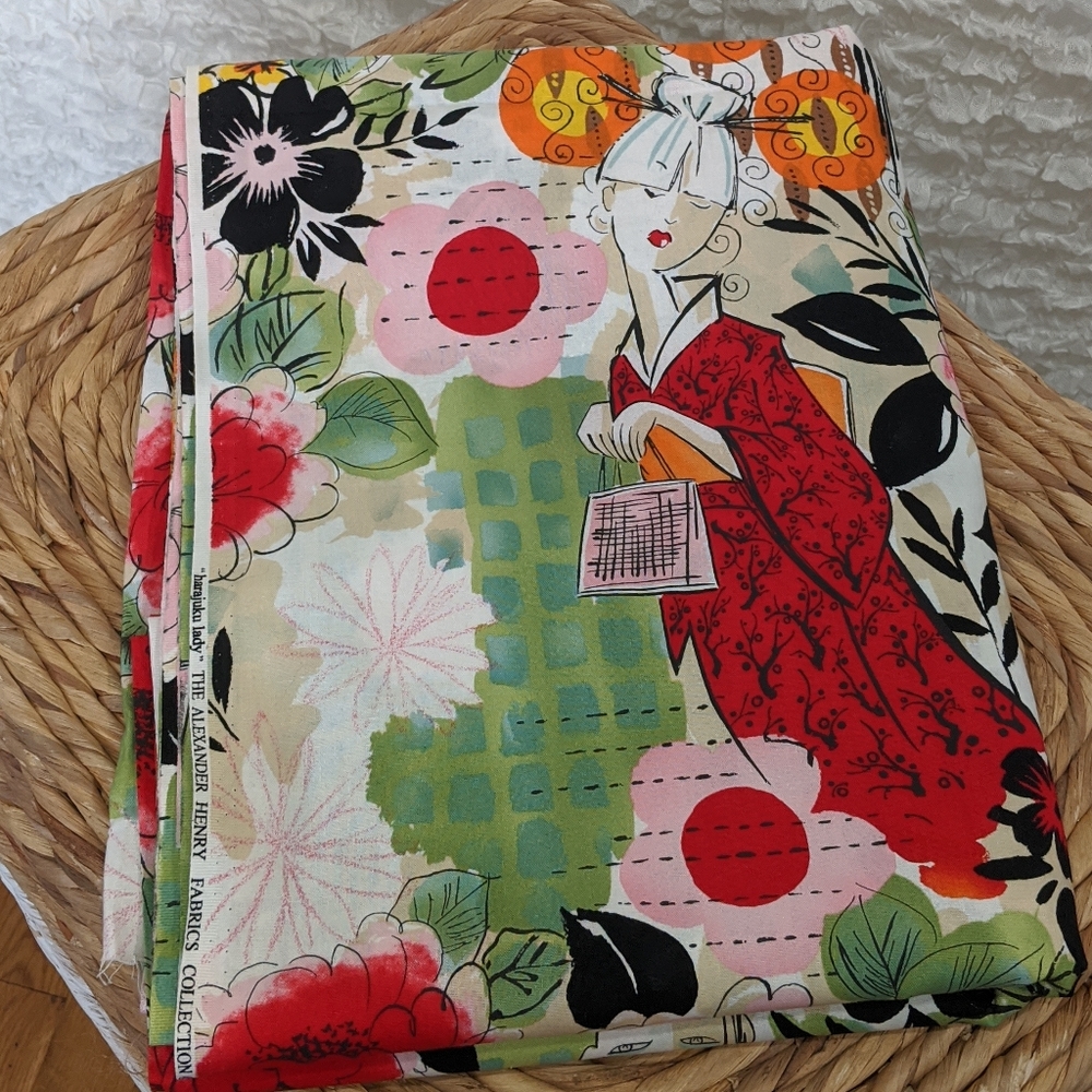 "Harajuku Lady" Fabric
